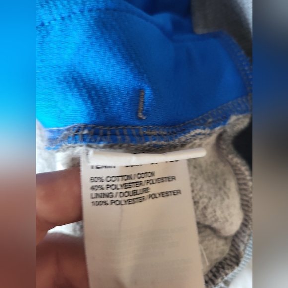 PUMA Men's Gray Hoodie with Blue Accents (**please Read Details**) - Picture 4 of 6